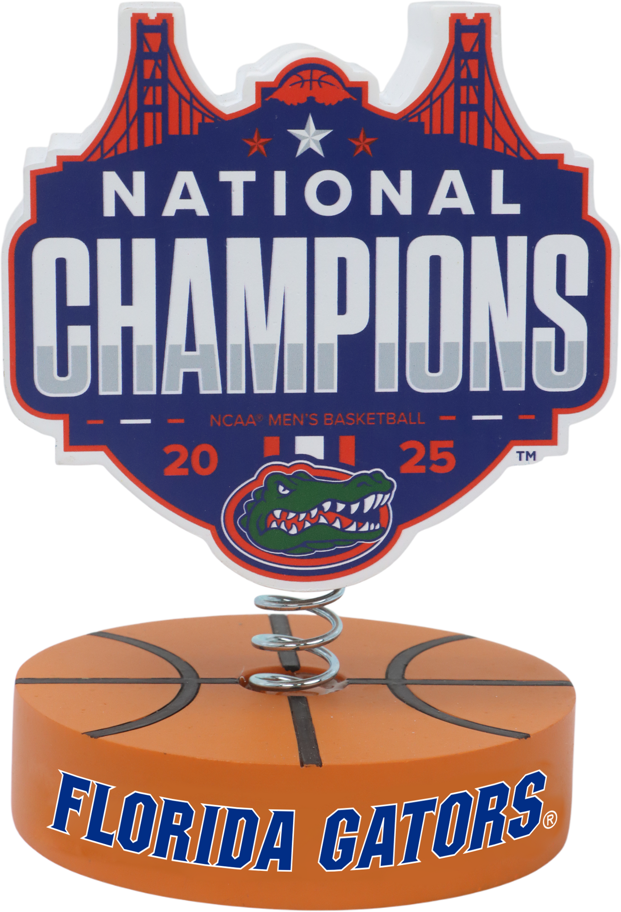 Florida Gators 2025 NCAA Men's Basketball National Champions Bobble Logo Bobble NCAA College
