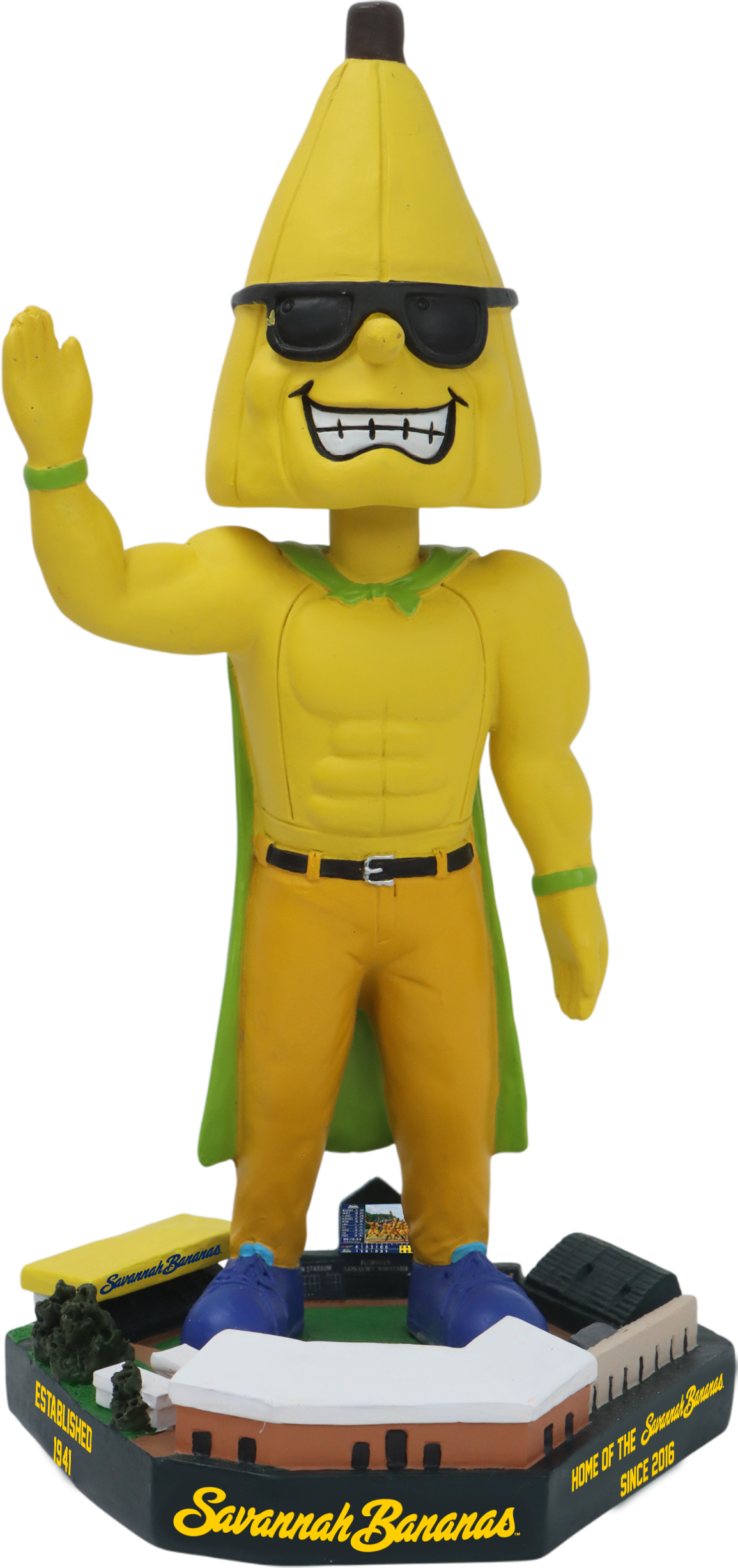 Split Savannah Bananas Grayson Stadium Bobblehead Banana Ball