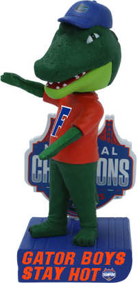 Thumbnail for Florida Gators Albert 2025 Mens Basketball Champs Gator Boys Stay Hot Bobblehead
