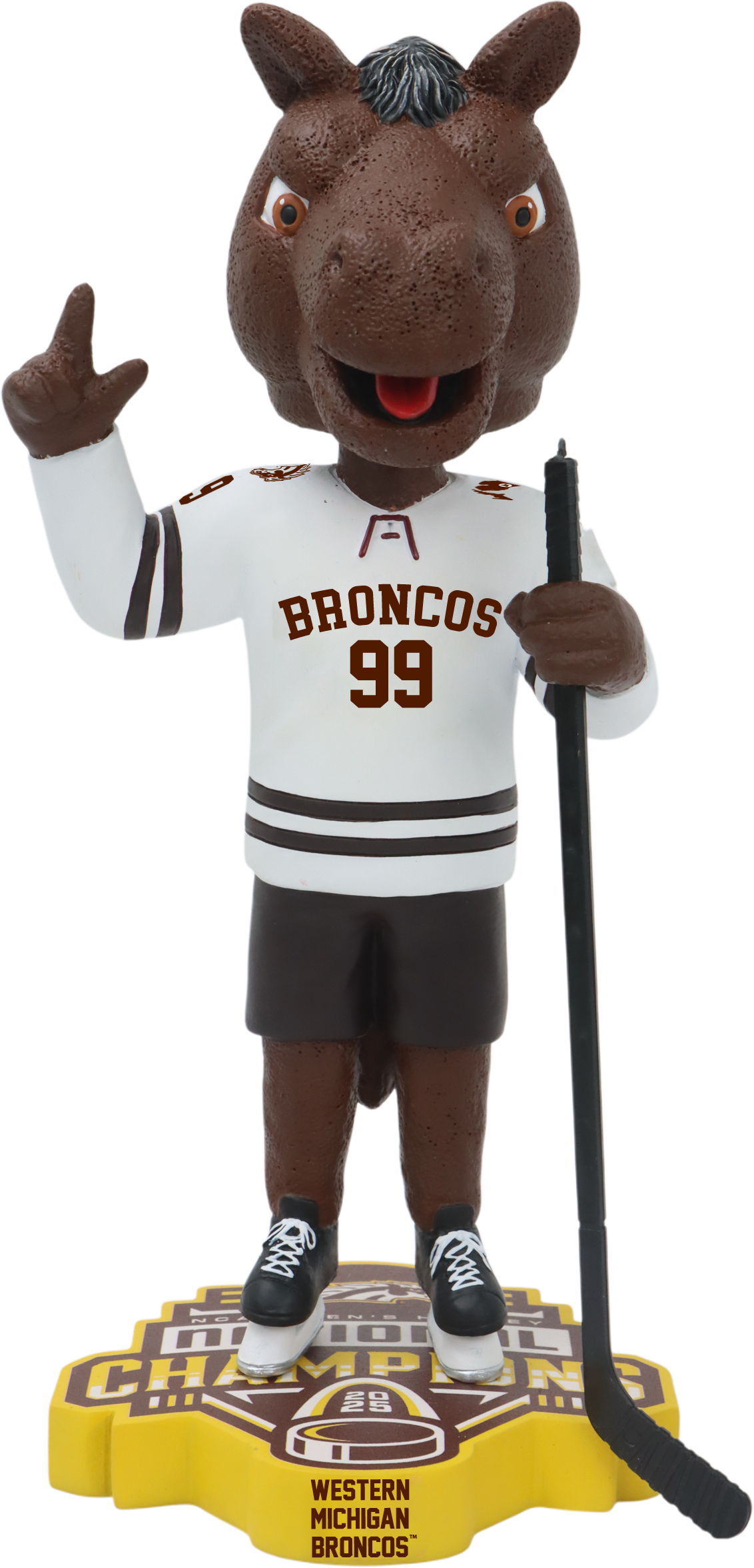 Western Michigan Broncos 2025 NCAA Men's Hockey National Champions Bobblehead