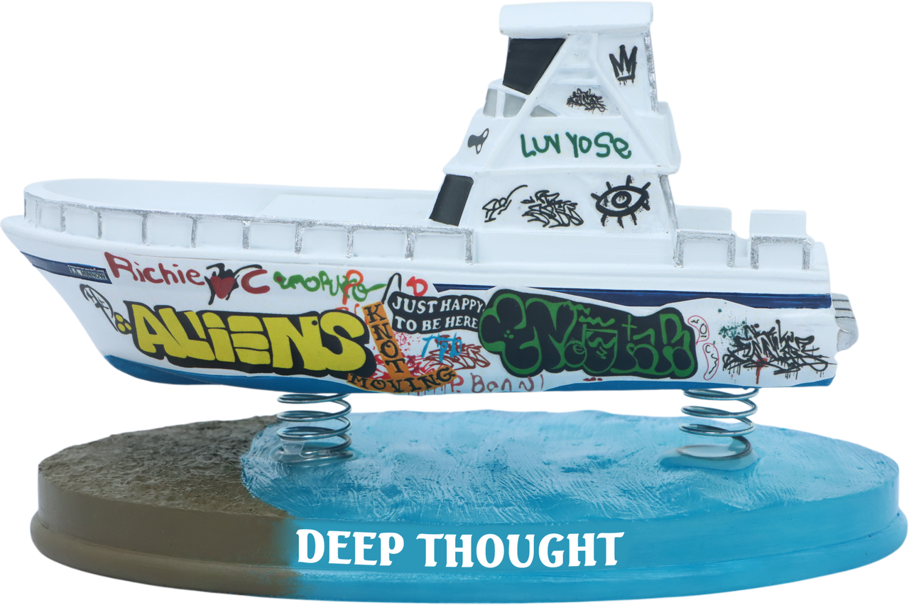 Deep Thought Abandoned Boat Bobblehead