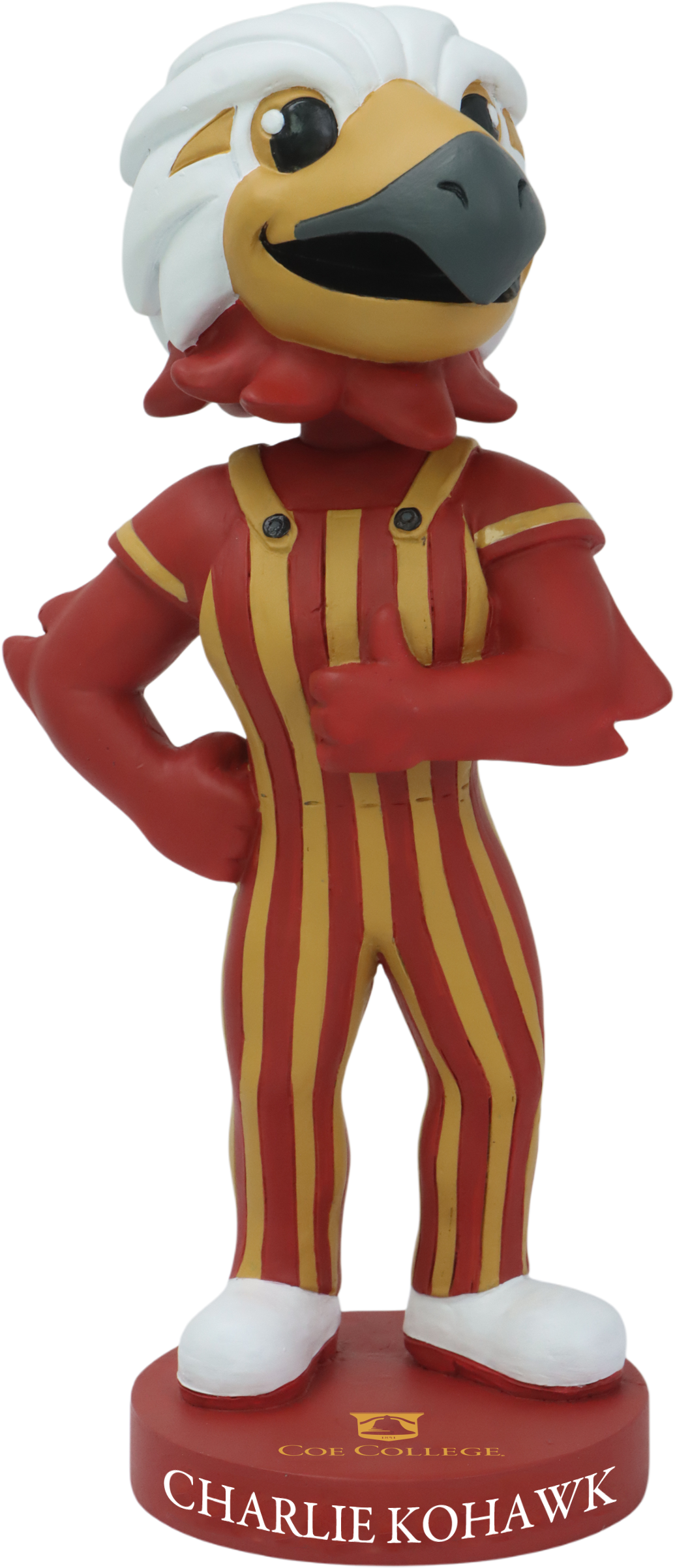 Charlie Kohawk Coe Kohawks Mascot Bobblehead NCAA College