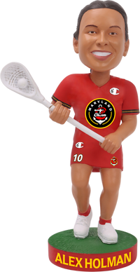 Thumbnail for Alex Holman Maryland Charm Women's Lacrosse League Bobblehead WLL Lacrosse