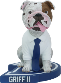 Thumbnail for Griff II Drake Bulldogs Blue Tie Bobblehead NCAA College