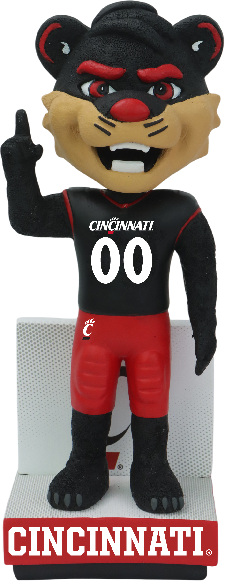 The Bearcat Cincinnati Bearcats Football Jersey Bobblehead NCAA College
