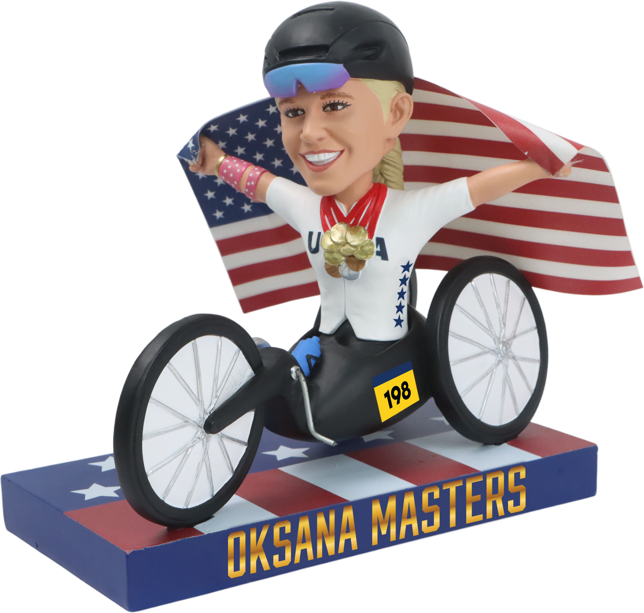 Oksana Masters Paralympic Handcyclist Bobblehead
