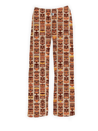 Thumbnail for BRIEF INSANITY's Tiki Masks Pajama Lounge Pants