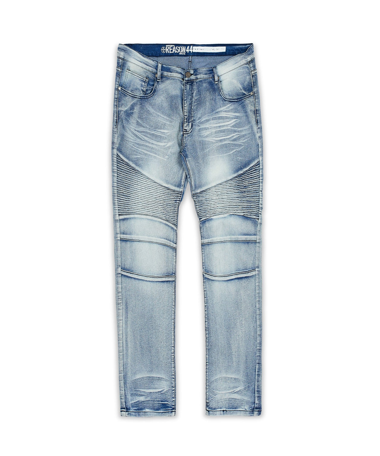 Plus Size Pines Denim Jeans - Blue