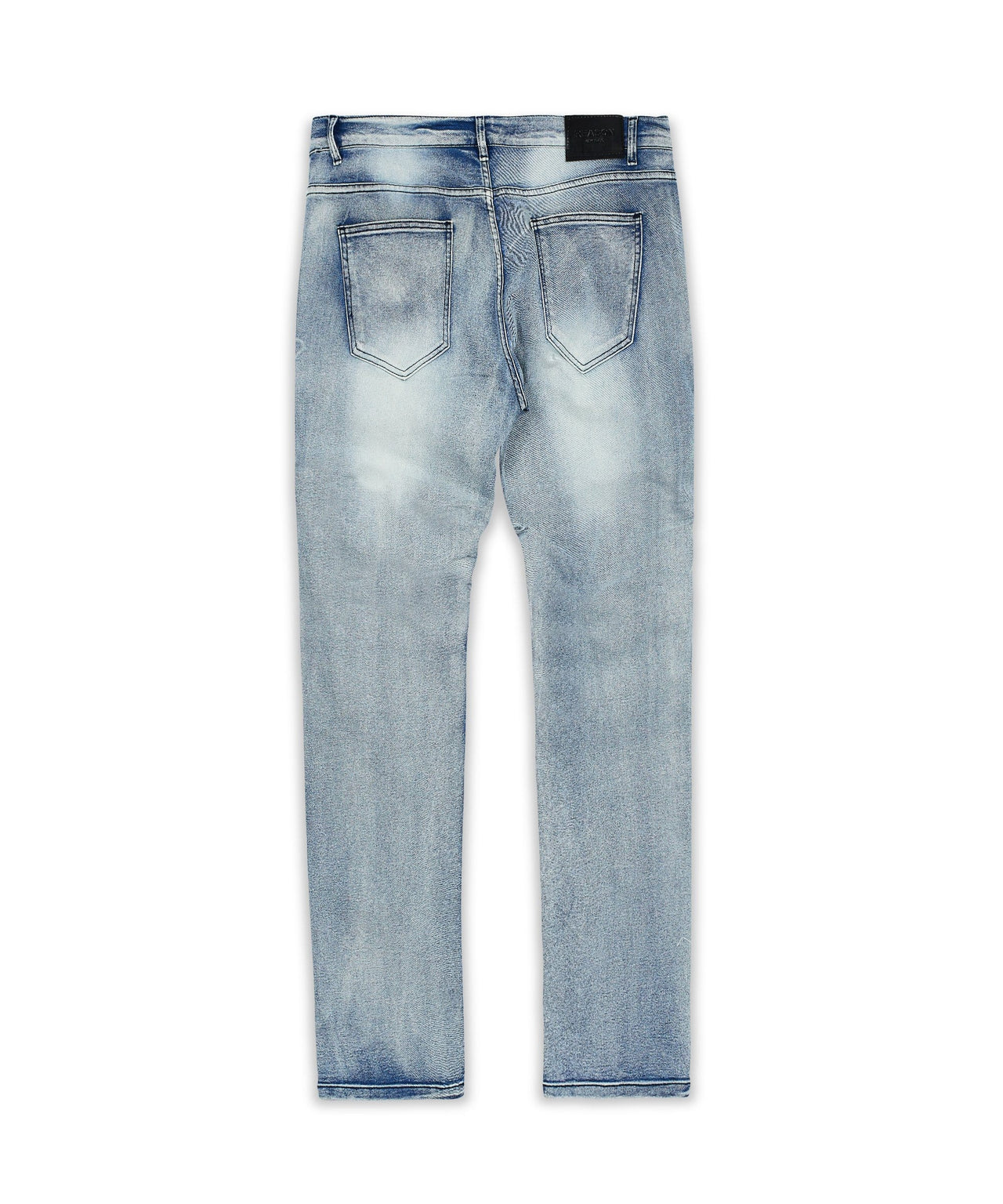 Plus Size Pines Denim Jeans - Blue