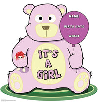 Thumbnail for Life-size It's A Girl Teddy Bear Cardboard Cutout