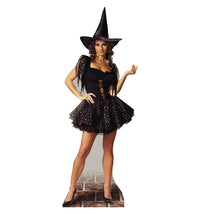 Thumbnail for Life-size Glitter Witch Cardboard Cutout