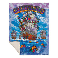 Thumbnail for Ship of Fools Fleece Throw Blanket