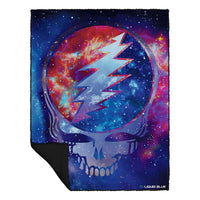 Thumbnail for Cosmic Stealie Fleece Throw Blanket