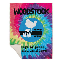 Thumbnail for Woodstock Spiral Fleece Throw Blanket