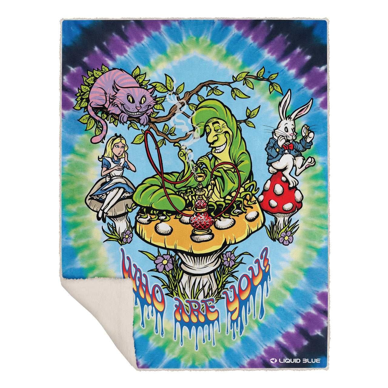 All Mad Here Fleece Throw Blanket