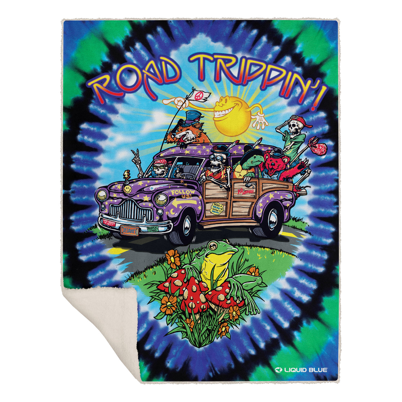 Road Trippin' Fleece Throw Blanket