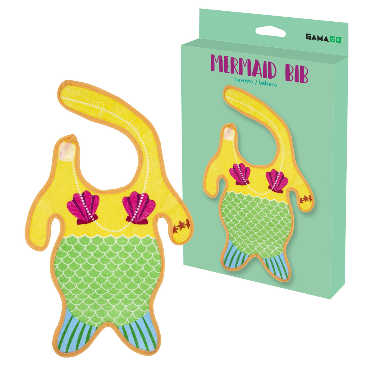 Mermaid Bib – 6 PC PPK