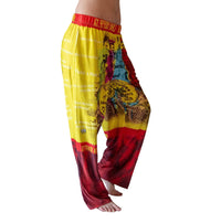 Thumbnail for Waist down photo of model wearing Sgt. Peppers pajama lounge pants side view (white background)