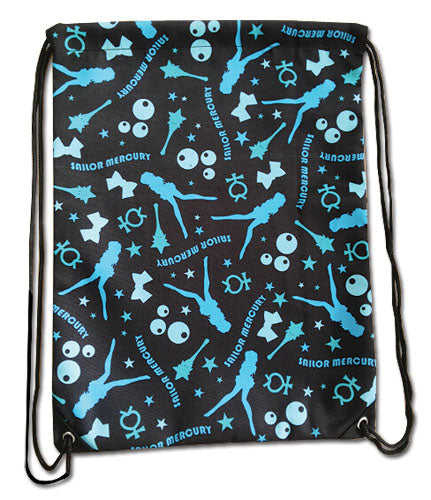 SAILOR MOON R - SAILOR MERCURY PATTERN DRAWSTRING BAG