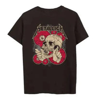 Thumbnail for Metallica Eyeball Skull Dark Brown Tee