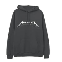 Thumbnail for Metallica Classic Logo Charcoal Pullover Hoodie