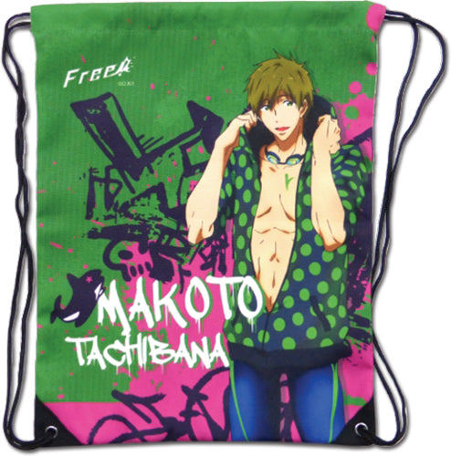 FREE!- MAKOTO GREEN DRAWSTRING BAG