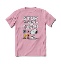 Thumbnail for Snoopy Smell the Flowers T-Shirt