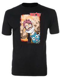 Thumbnail for FAIRY TAIL- NATUS & HAPPY MEN SCREEN PRINT T-SHIRT