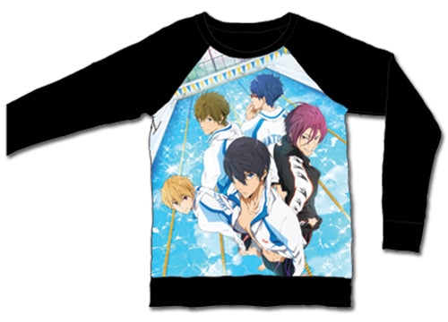 FREE! MAN GROU PPULLOVER RAGLAN LONG SLEEVE SHIRT
