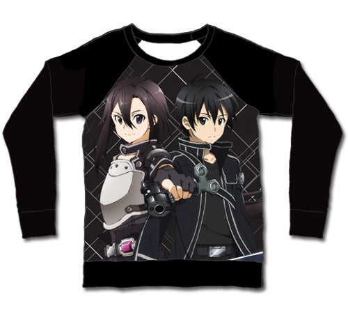 SWORD ART ONLINE II- KIRITO AND KRITO SUBLIMATION LONG SLEEVE T-SHIRT