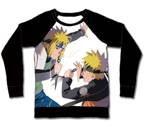 NARUTO SHIPPUDEN- NARUTO & YONDAIME LONG SLEEVE JRS T-SHIRT