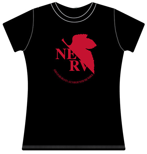EVANGELION NEW MOVIE - NERV LOGO JRS SCREEN PRINT T-SHIRT