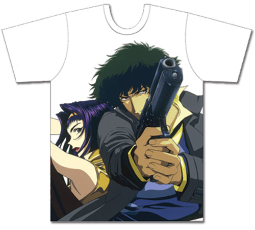 COWBOY BEBOP - FAYE AND SPIKE MENS SUBLIMATION T-SHIRT