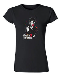 Thumbnail for BLACK BUTLER 2 - SEBASTIAN ROSE JRS SCREEN PRINT T-SHIRT