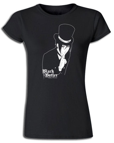 BLACK BUTLER BOOK OF CIRCUS - SEBASTIAN HUSH JRS SCREEN PRINT T-SHIRT