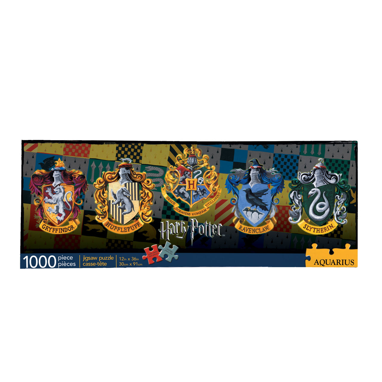 Harry Potter Crests 1000 Piece Slim Jigsaw Puzzle – 3 PC PPK