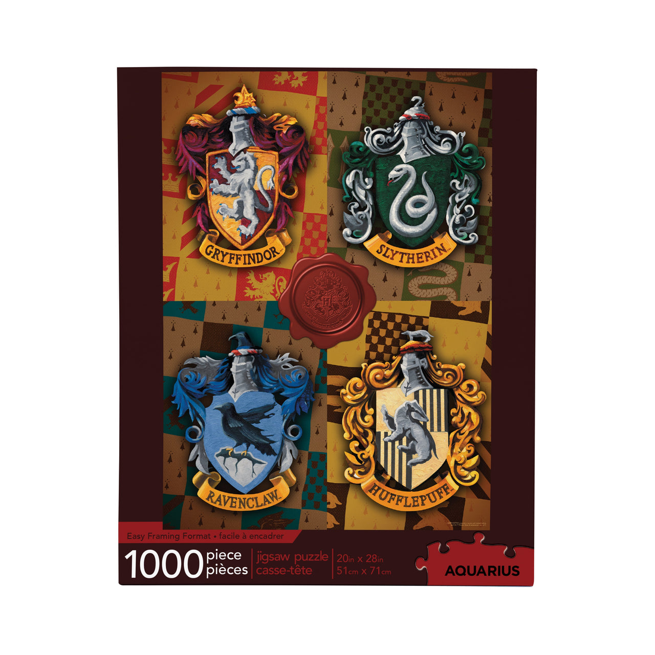 Harry Potter Crests 1000 Piece Jigsaw Puzzle – 3 PC PPK
