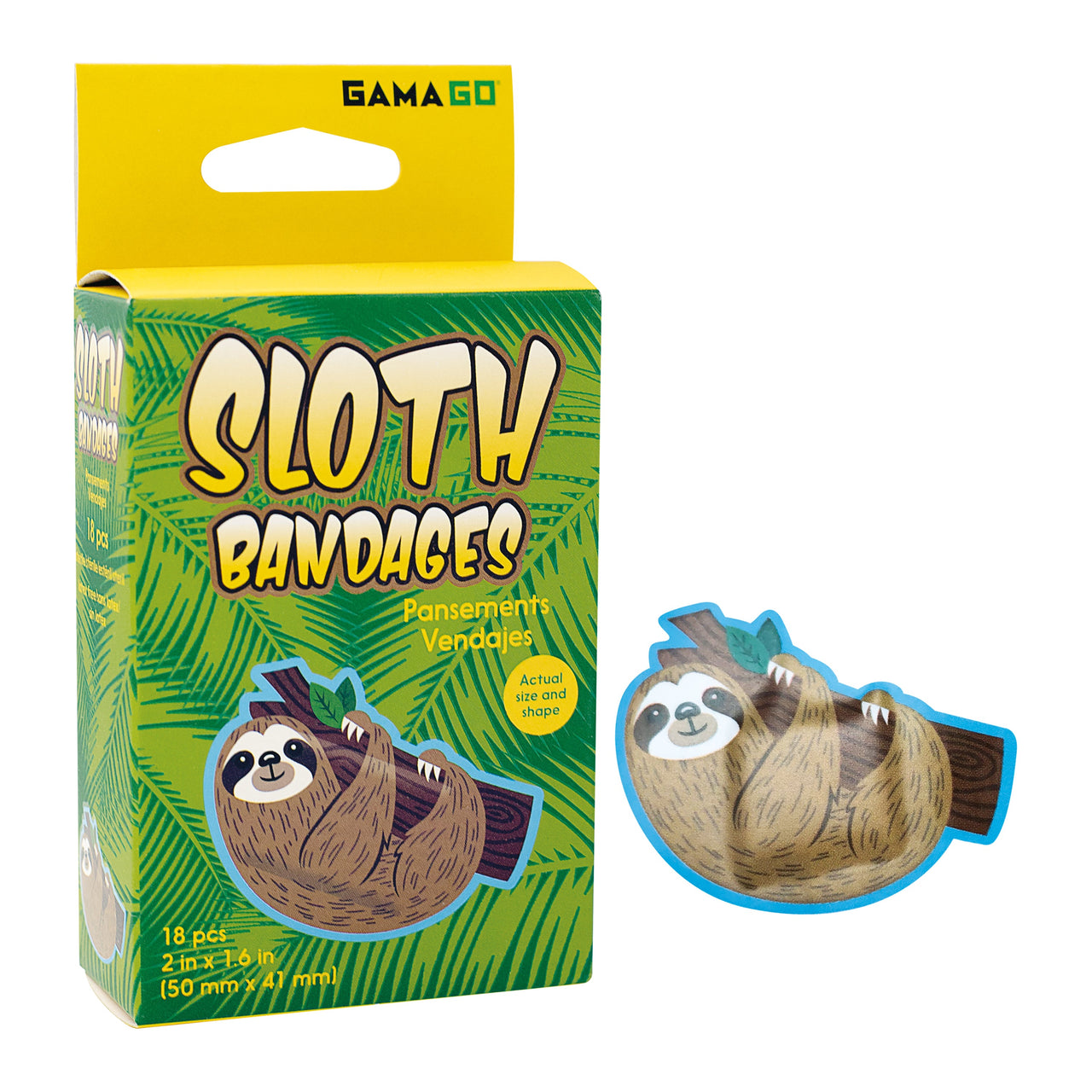 Sloth Adhesive Bandages – 12 PC PPK ($3.20 each)