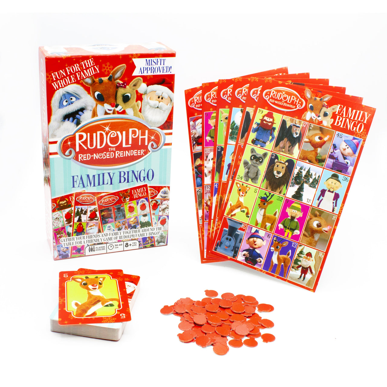 Rudolph Family Bingo Game – 6 PC PPK