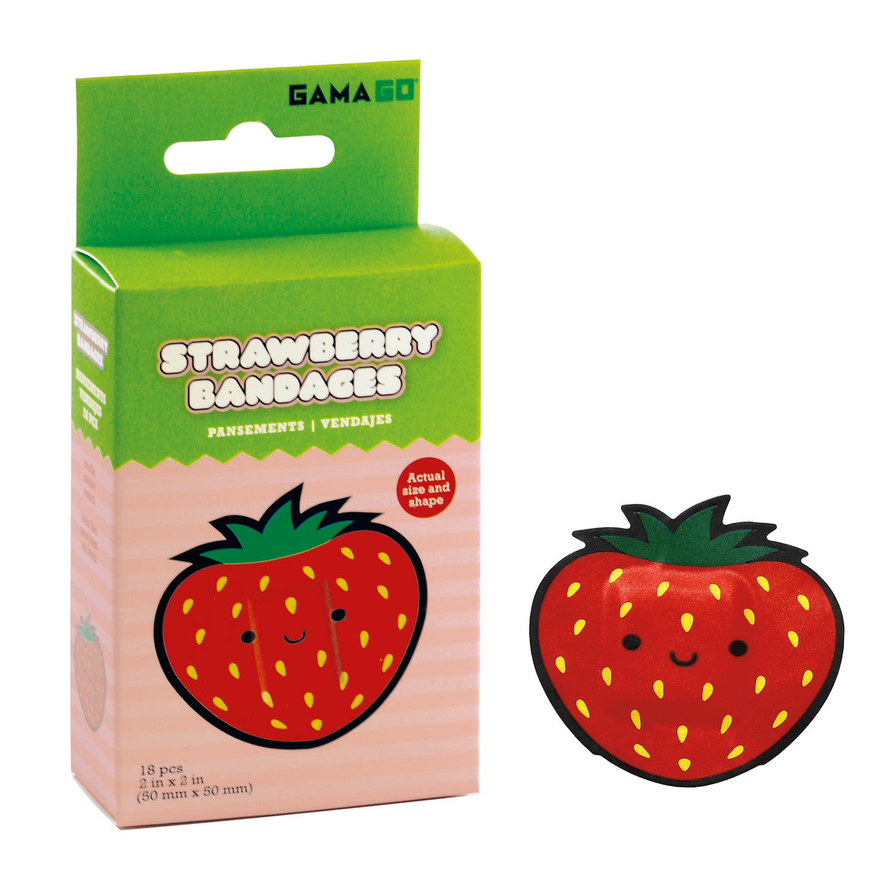 Strawberry Adhesive Bandages – 12 PC PPK