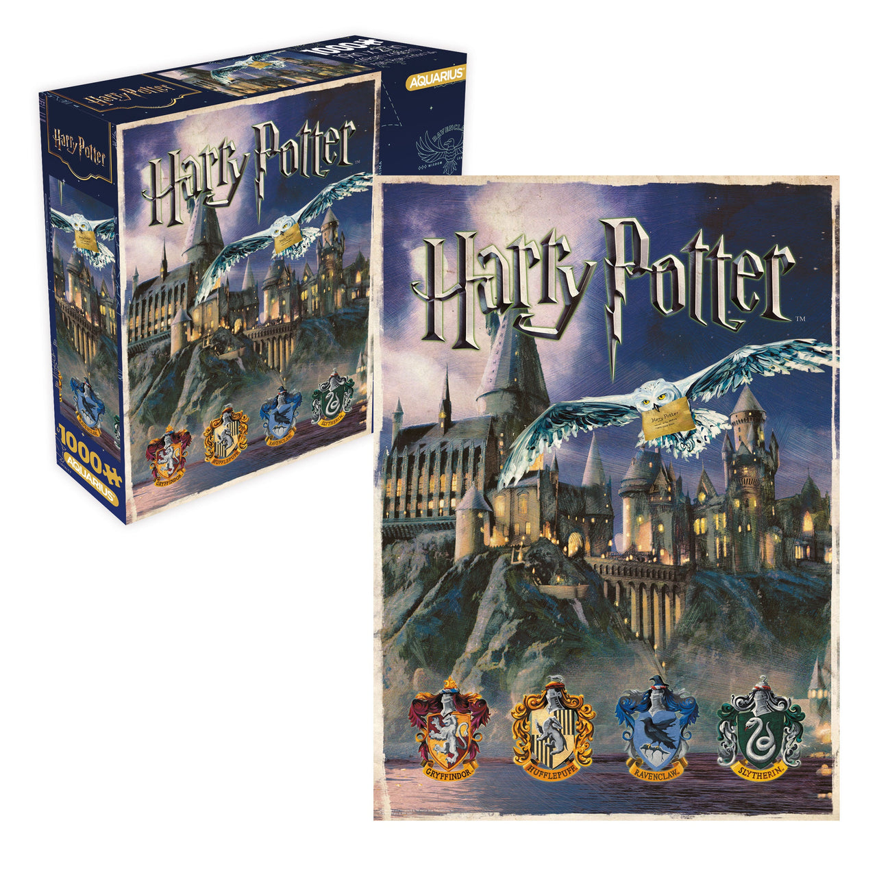 Harry Potter Hogwarts 1000 Piece Jigsaw Puzzle (8x8 Box) – 3 PC PPK ($9.55 each)