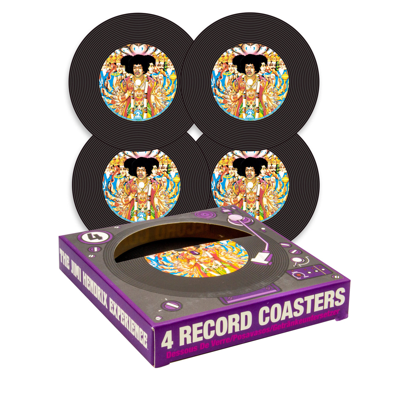 Jimi Hendrix Coasters – 6 PC PPK