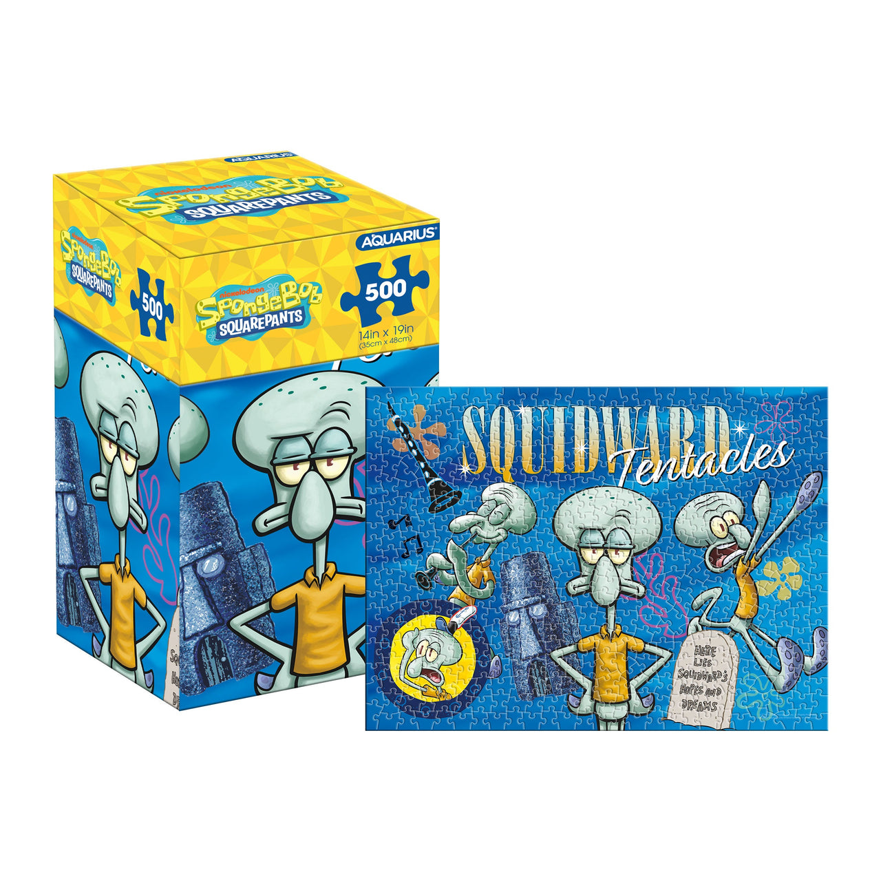 SpongeBob Squidward 500 Piece Jigsaw Puzzle (Vertical Box) – 3 PC PPK ($7.95 each)