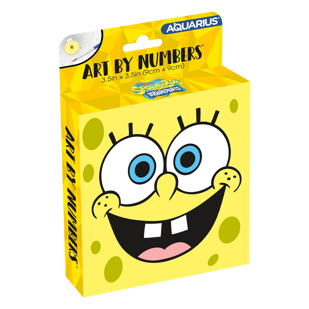 SpongeBob SquarePants Face Micro Art by Numbers (PDQ) (3.5" x 3.5")  – 6 PC PPK ($5.30 each)