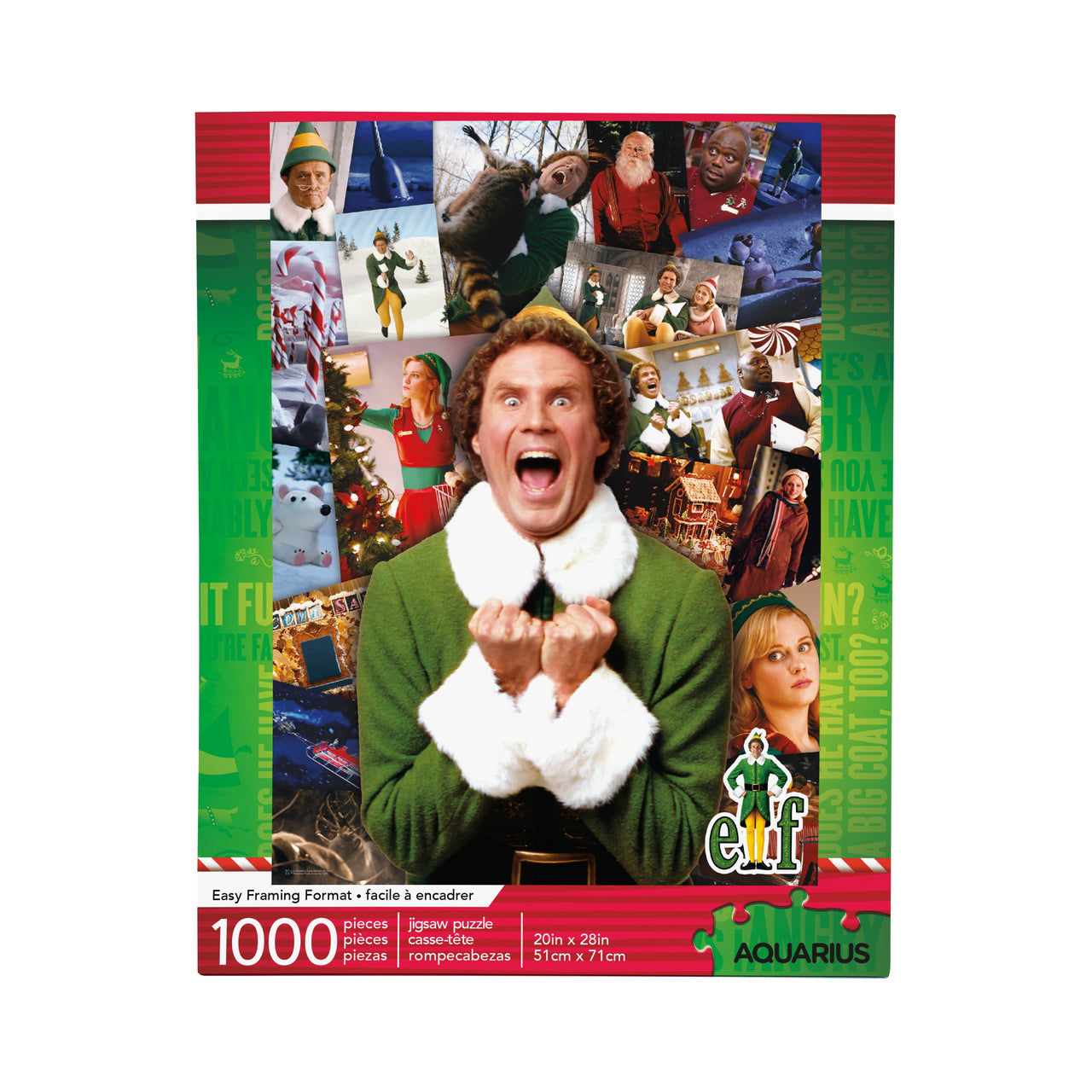 Elf Collage 1000 Piece Jigsaw Puzzle – 3 PC PPK