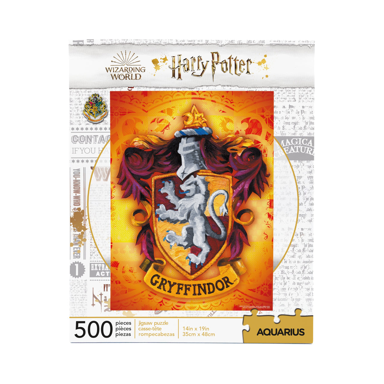 Harry Potter Gryffindor 500 Piece Jigsaw Puzzle – 3 PC PPK