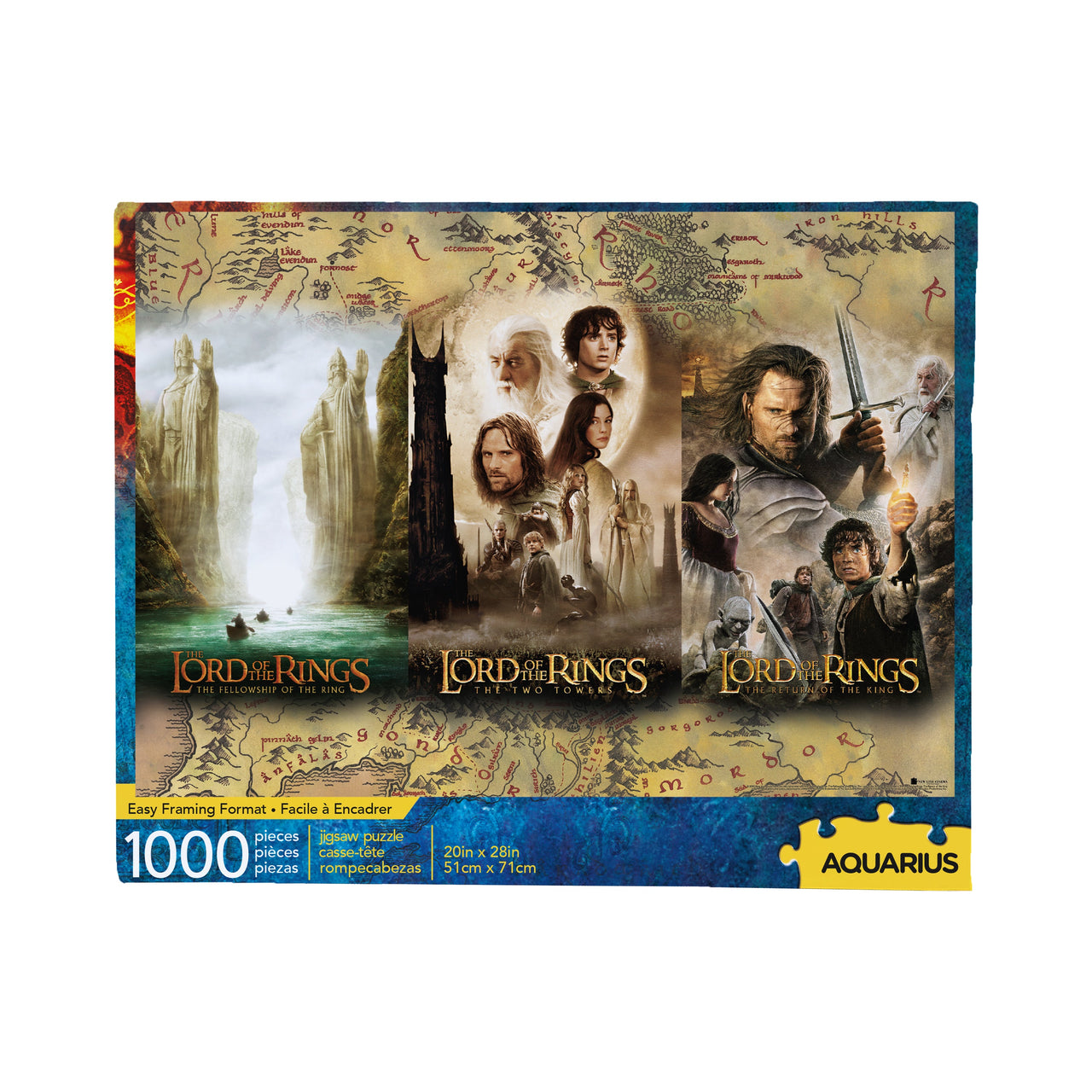 Lord of the Rings - Triptych 1000 Piece Jigsaw Puzzle – 3 PC PPK