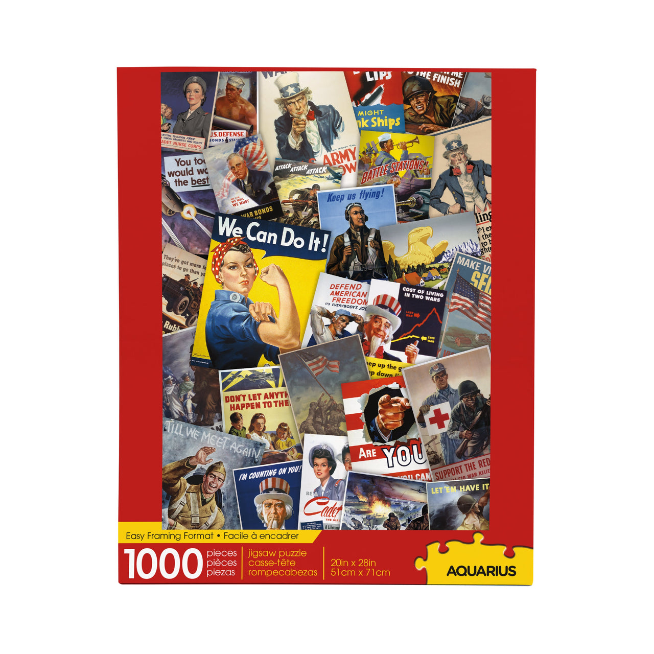 Smithsonian War Posters 1000 Piece Jigsaw Puzzle – 3 PC PPK