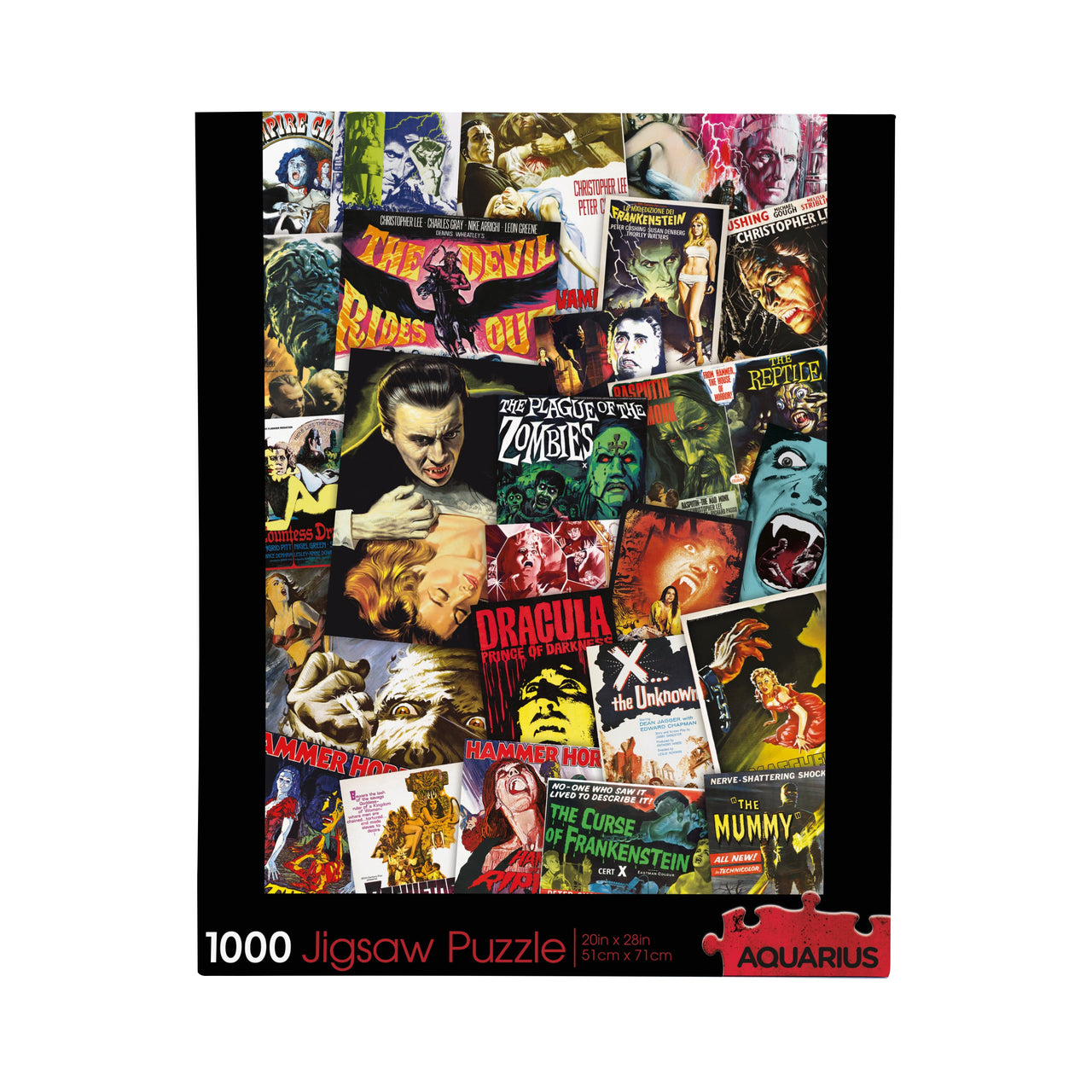 Hammer House of Horror 1000 Piece Jigsaw Puzzle – 3 PC PPK