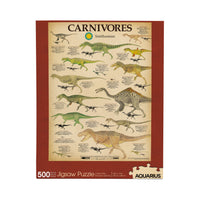 Thumbnail for Smithsonian Carnivores 500 Piece Jigsaw Puzzle – 3 PC PPK